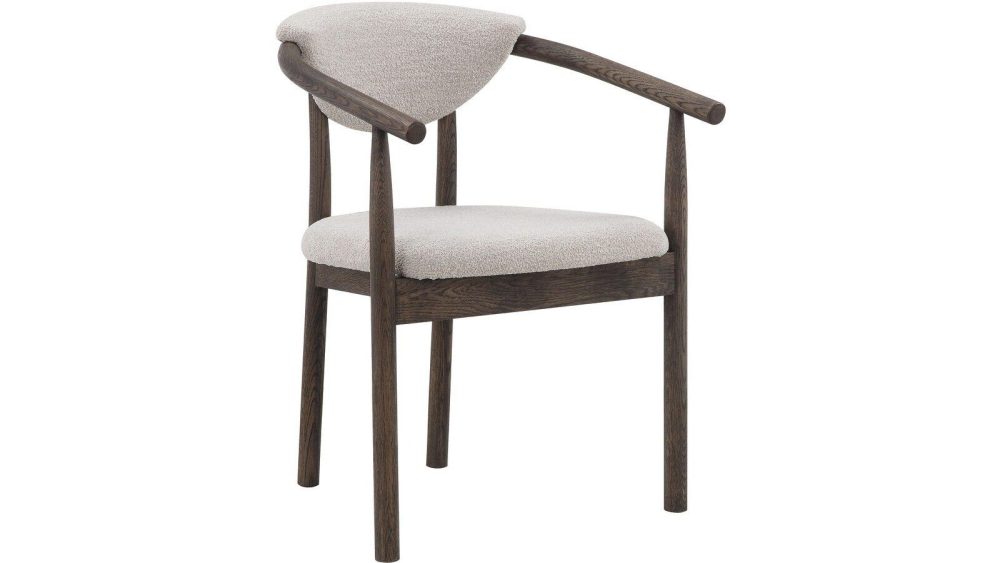Matstol Selvik i Beige Bouclé
