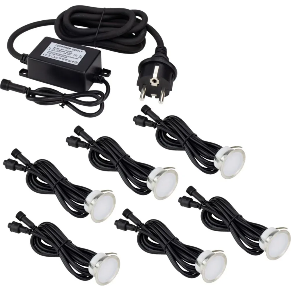 Decklight Garden LED inkl. Trafo 6st Gelia | Stuvbutiken