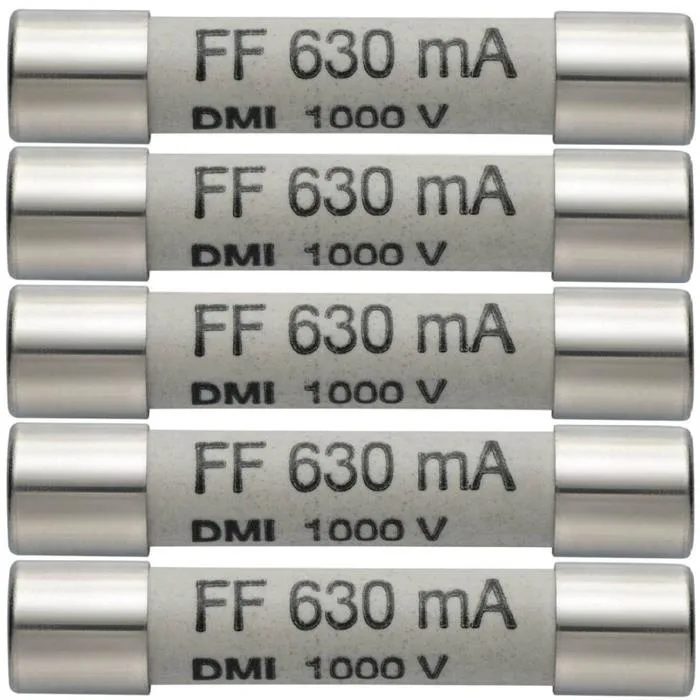 Testo 05900006 Reservsäkring 630 mA/1000 V, 5-pack