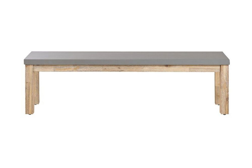 Trädgårdsbänk 160 cm grå OSTUNI