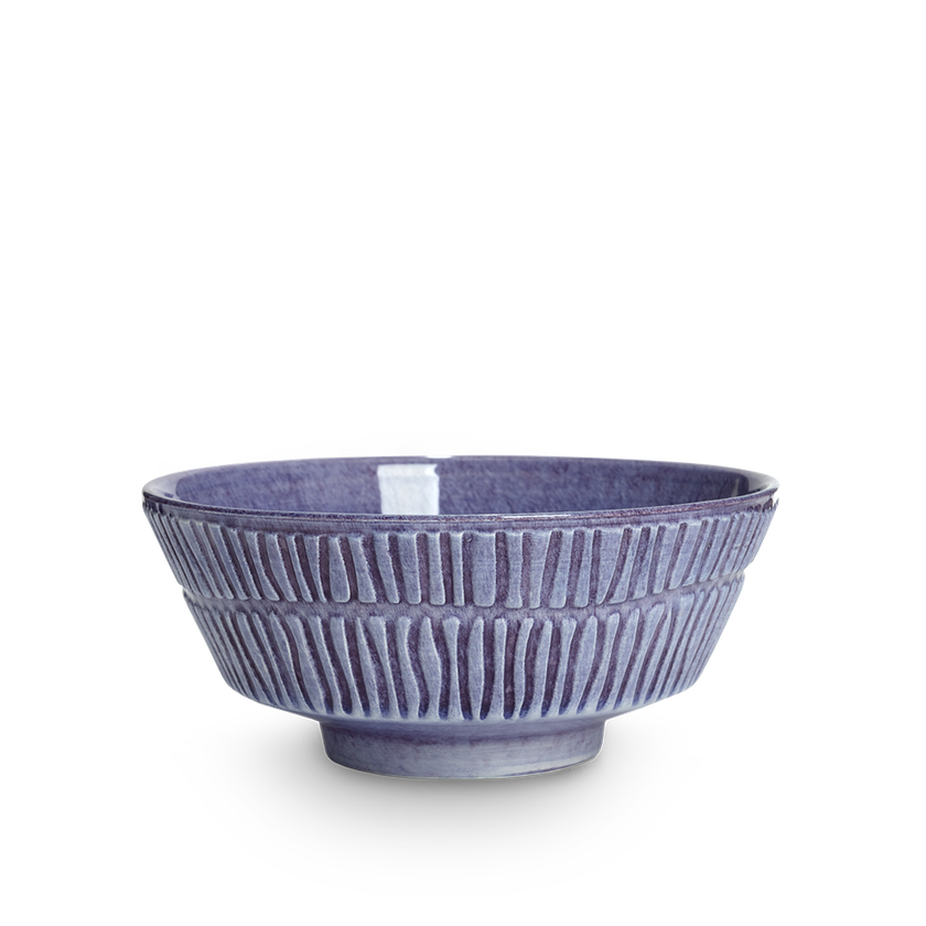 Stripes Skål 15 cm Viol