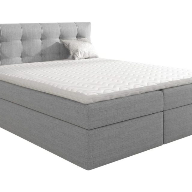 Skaftå Kontinentalsäng 120x200 Svart/Grå/Vit