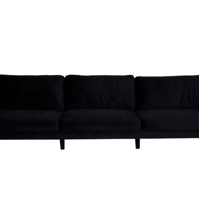 Zoom 3-sits Soffa Sammet