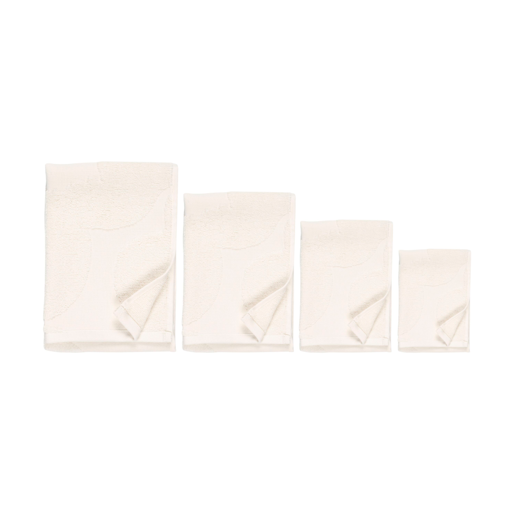 Unikko solid handduksset 4 delar, Ecru