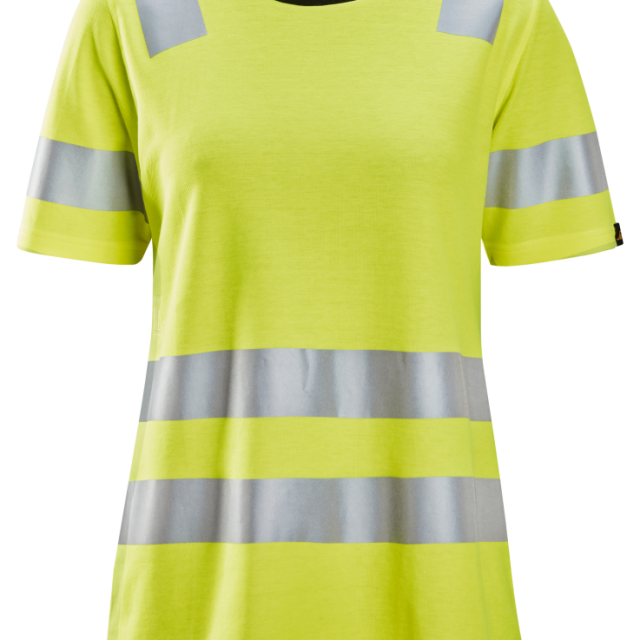 T-SHIRT SNICKERS WORKWEAR 2537 KL 2 DAM GUL XXL, VARSELGUL