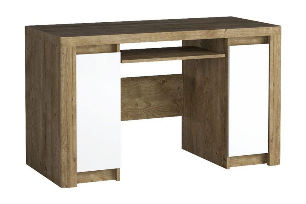 Domardon Skrivbord 130 cm med Förvaring 2 Skåp