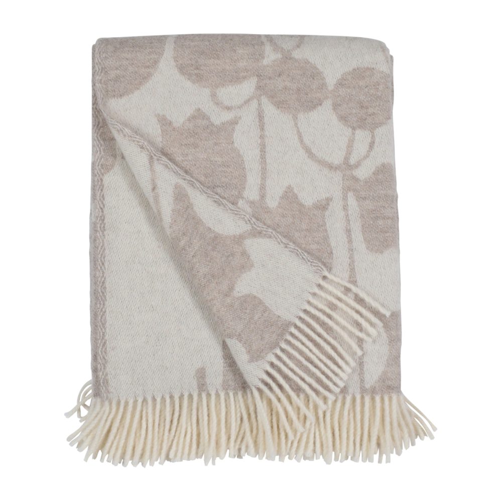 Skogen pläd 130x170 cm, Beige-off white