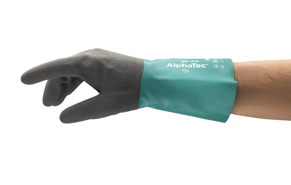 Ansell AlphaTec 58-270 Kemskyddshandske nitril, flossad 7