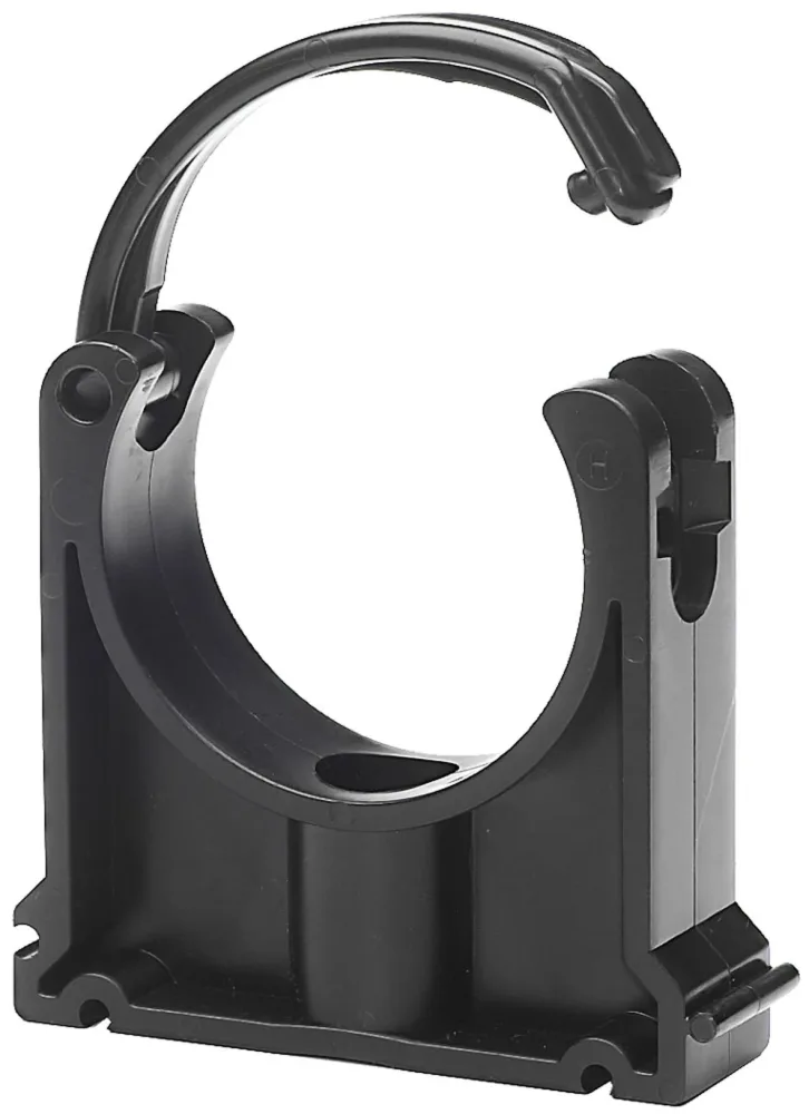 Georg Fischer KLIP-IT 061 Rörklammer med överfall, svart 63 mm