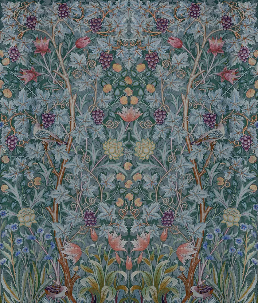 Midbec Tapeter - Vine Embroidery