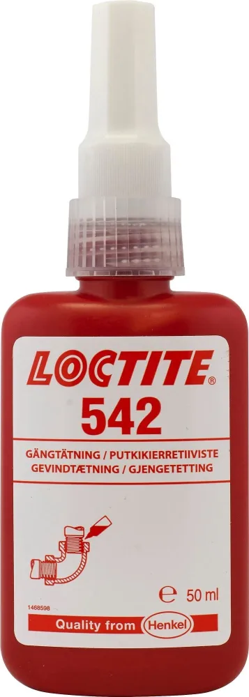 Loctite 542 Gängtätning för hydraulik och tryckluft, medelhög 250 ml