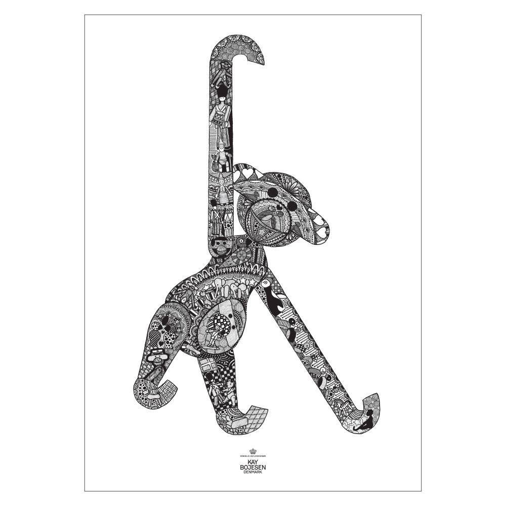 Kay Bojesen poster apa, 50x70 cm