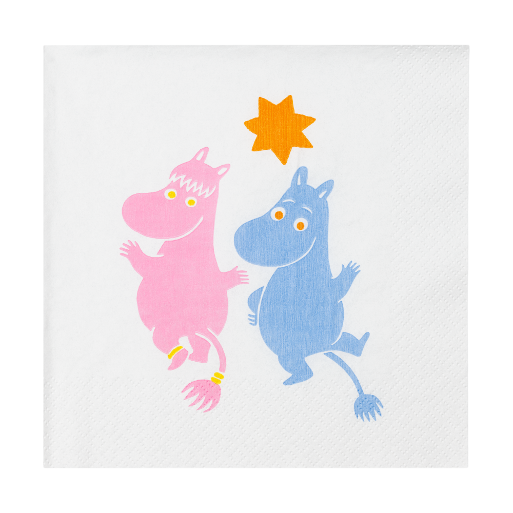 Fest mumin pappersservetter 33x33 cm 20-pack, Multi