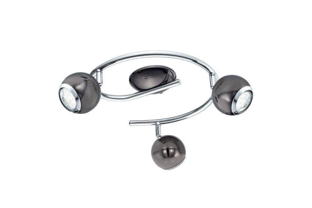 Spotlight Eglo Bimeda med 3 Lampor Nickel-Nero, Krom