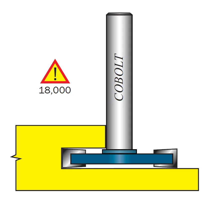 Cobolt 213-036 Skivnotfräs utan lager L=3,6 mm, D=36