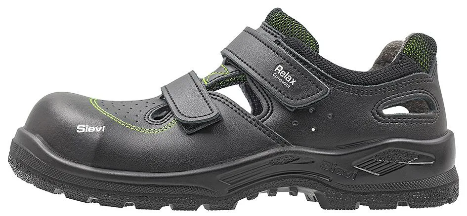 Sievi Relax CT XL ESD S1PL Skyddssandal Svart, Storlek 45 45