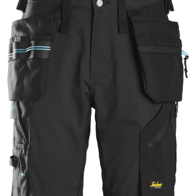 Snickers Workwear 6110 LiteWork Arbetsshorts grön/svart Grön/Svart