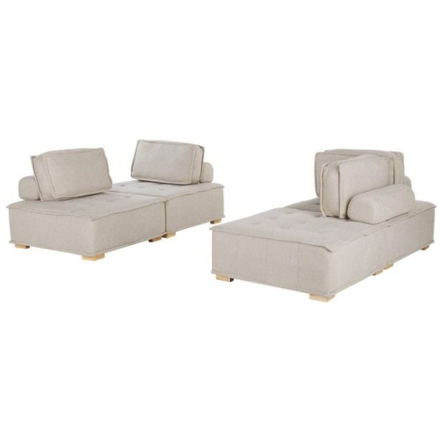 Modulsoffa Tibro Beige/ljust trä