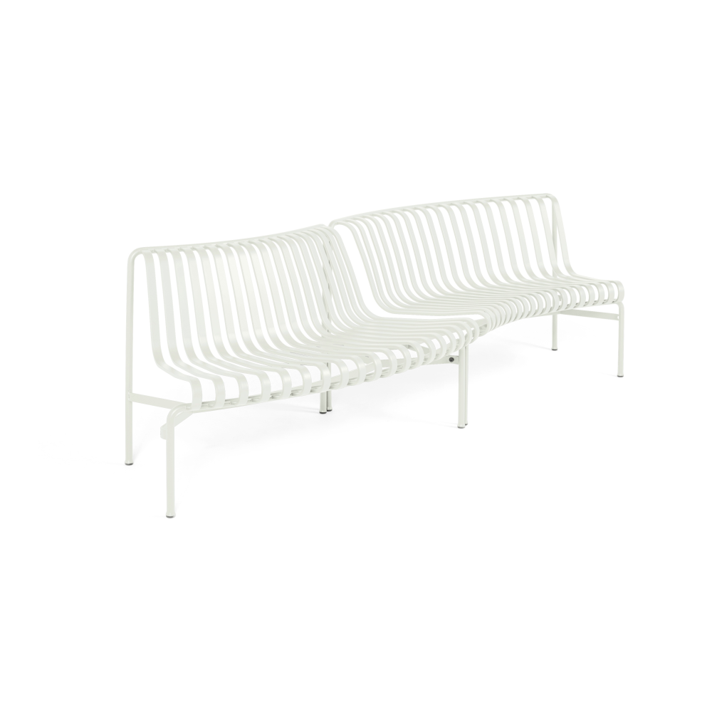Palissade Dining parkbänk in-out, Cream white
