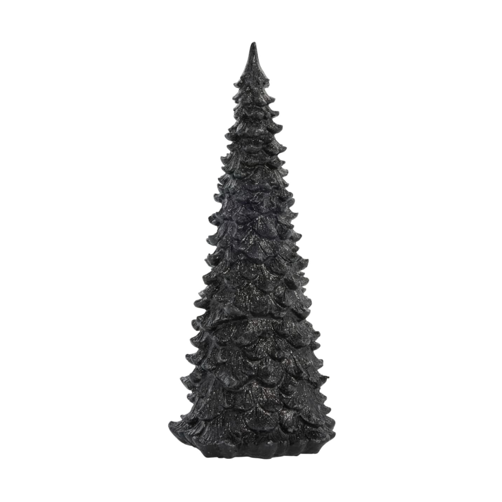 Semise dekoration träd 30 cm, Svart