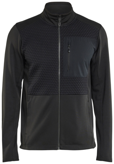 TRÖJA BLÅKLÄDER FULL ZIP SVART XL