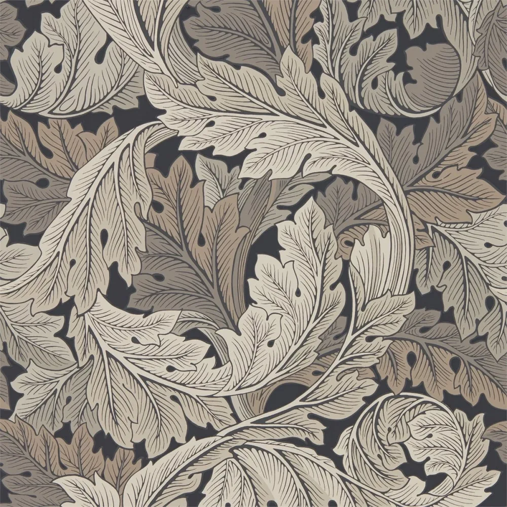 Archive IV The Collector Acanthus Charcoal/grey Dma4216442 Svart Tapet | Stuvbutiken