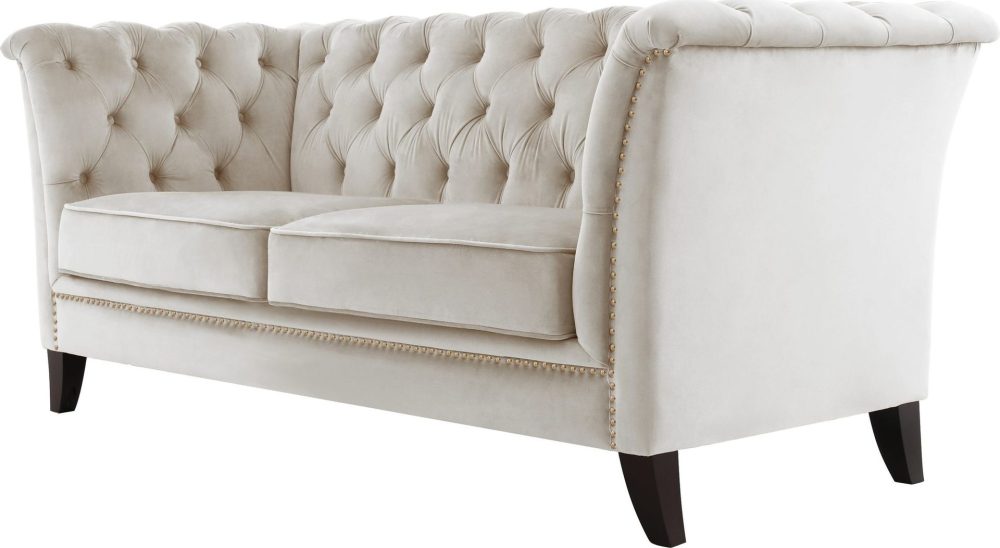 Soffa 2-sits chesterfield beige - Milton