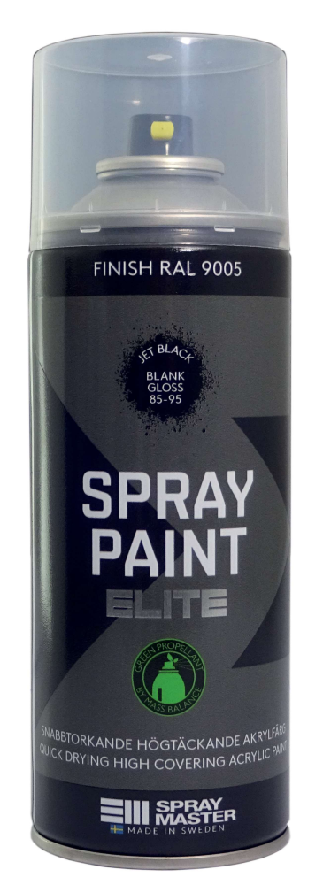 SPRAYFÄRG SPRAY MASTER ELITE SVART RAL9005 BLANK