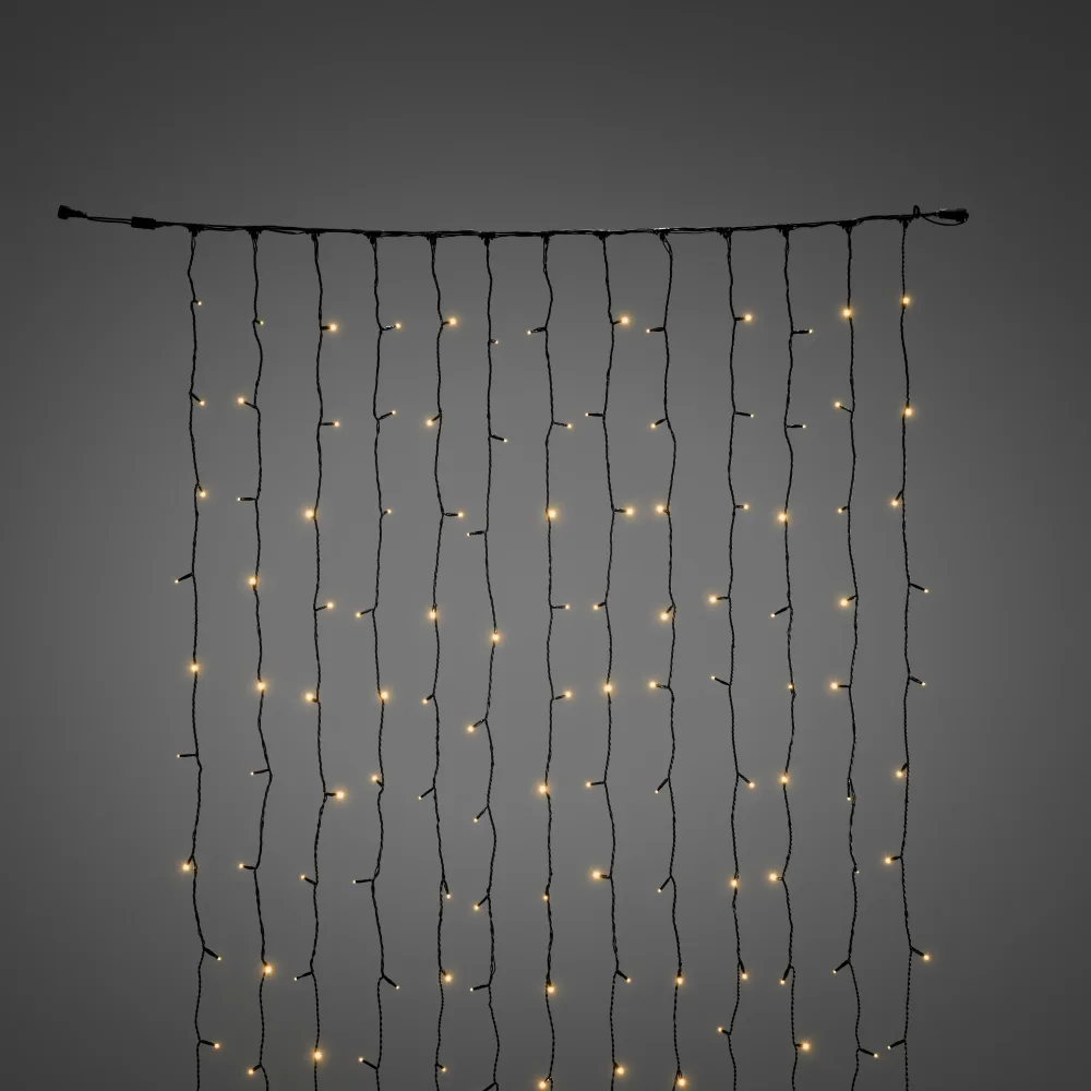 Konstsmide 4825-803 Ljusslinga gardin, 208 amber LED Transparent kabel - Bild 2