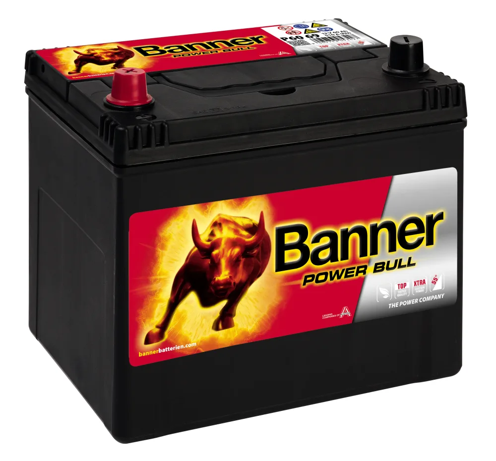 Banner Power Bull P6069M Startbatteri 12V, 60 Ah