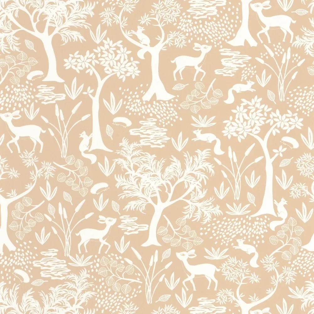 Once Upon A Time Poetic Forest Beige Camel Ouat88262597 Tapet | Stuvbutiken - Bild 2