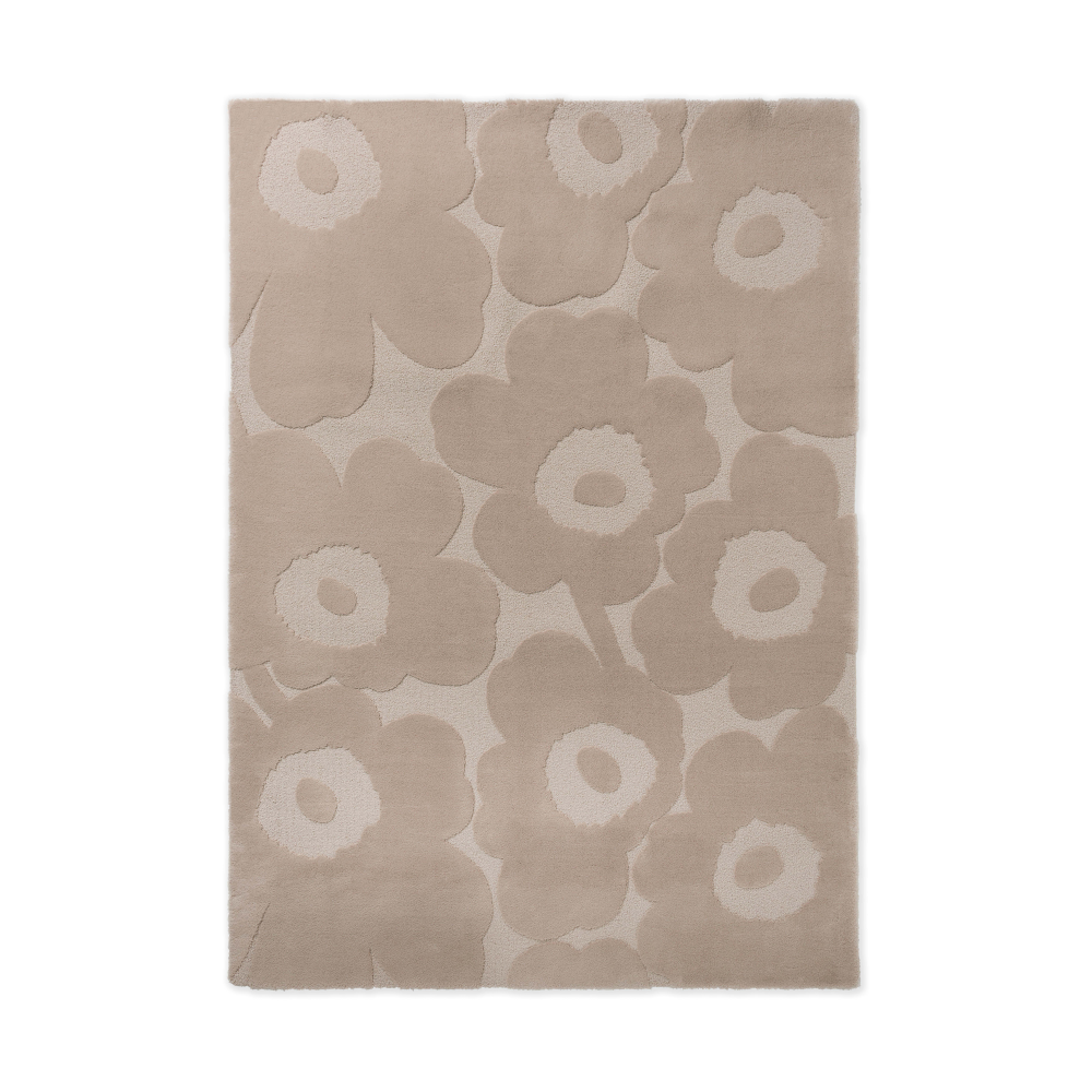 Unikko ullmatta, Light Beige, 140x200 cm