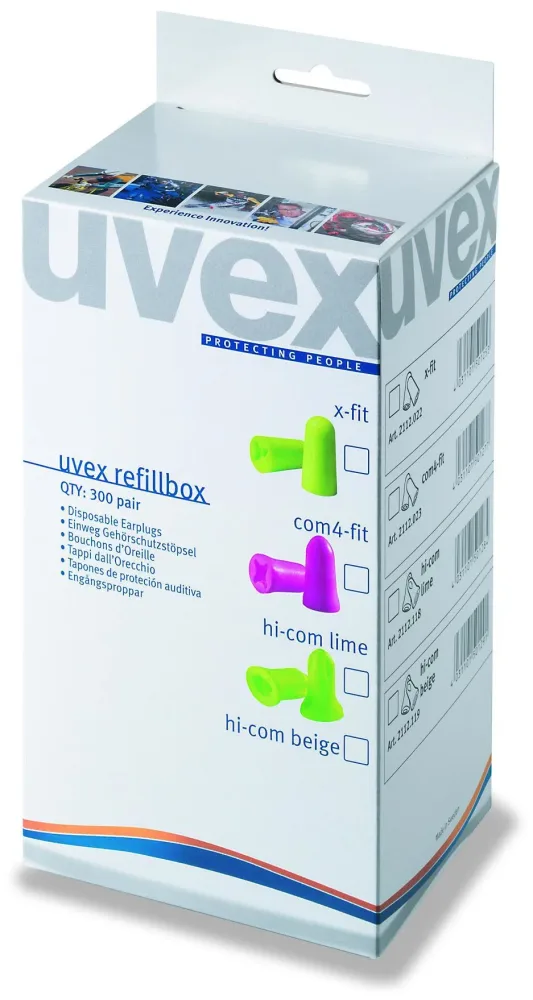 uvex x-fit Öronproppar refill, 300 par