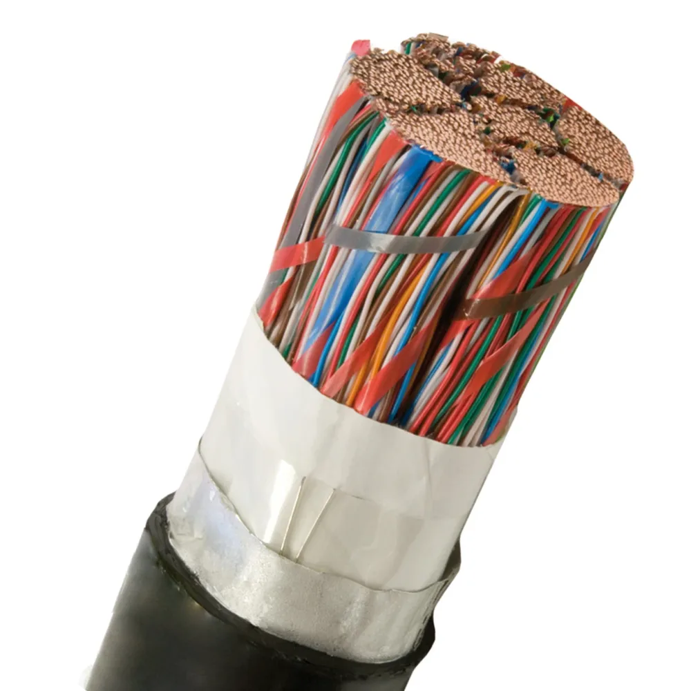 Nexans ELALE Telekabel 600 x 2 x 0.4 mm, svart 1 m, kapad