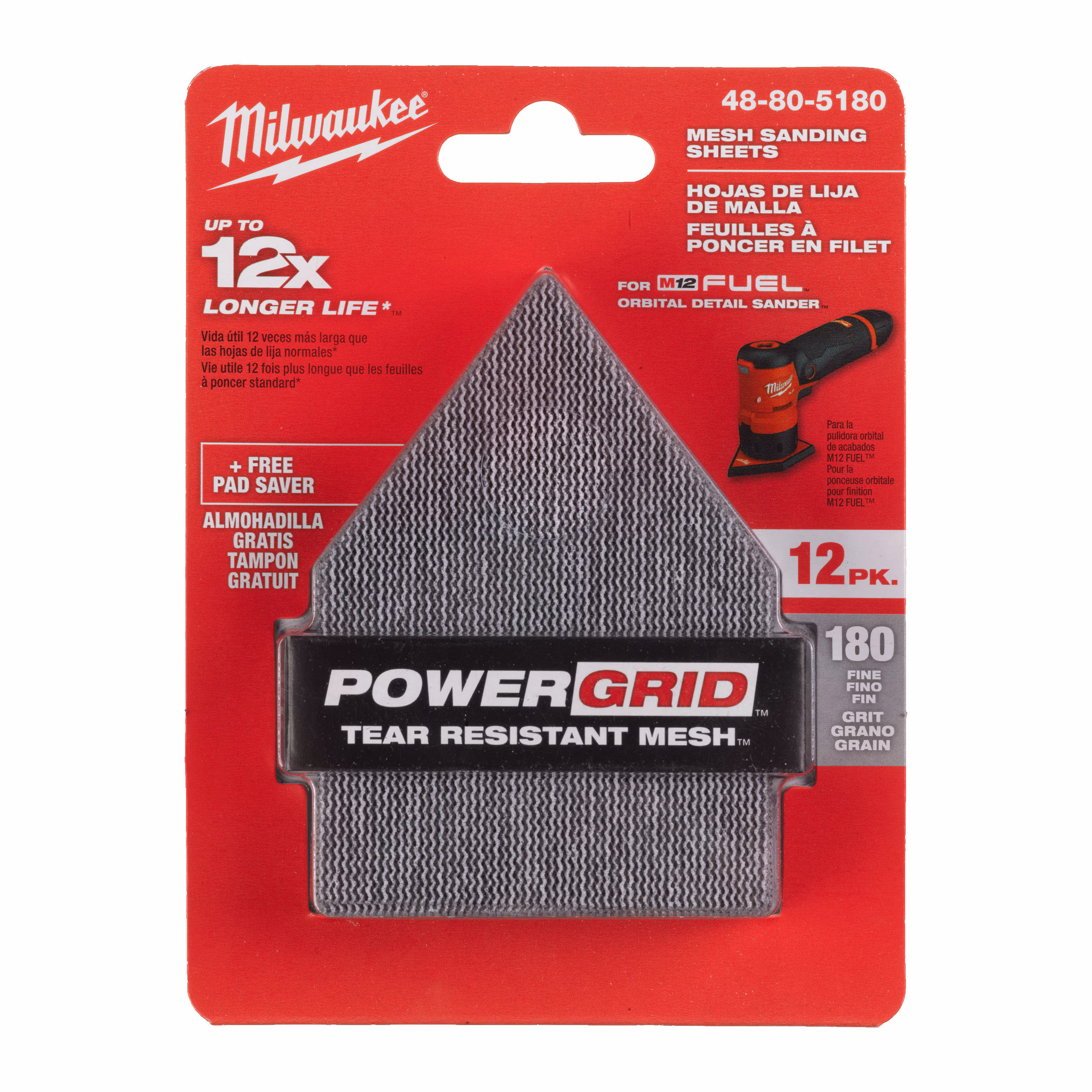 Kjøp Milwaukee Nettpapp, 67x92 mm, K180, 13P-pakke