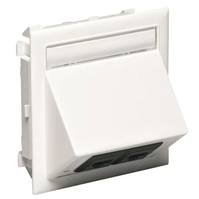 Schneider Electric Lex Com Cat6 UTP Anslutningssats 84 x 84 mm 2 kopplingar
