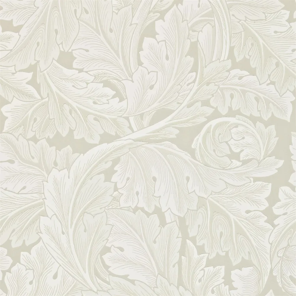 Morris and Friends Acanthus Chalk Darw212554 Grå Tapet | Stuvbutiken