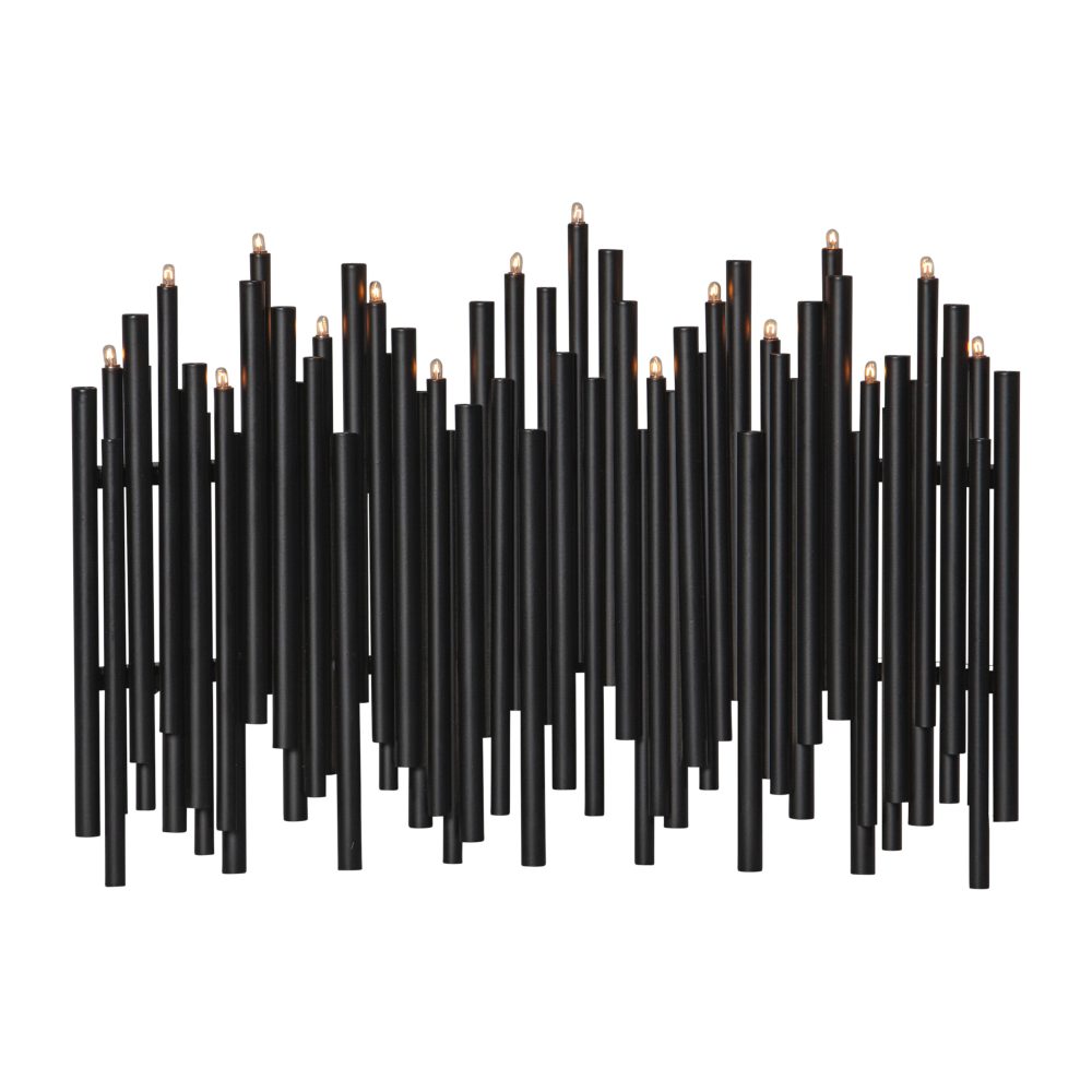 Note adventsljusstake 25x35 cm, Svart