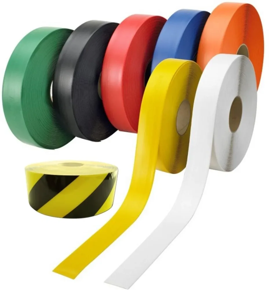 Ergomat DuraStripe Supreme HZ Golvmarkeringstejp 30 m, svart/gul 10 cm