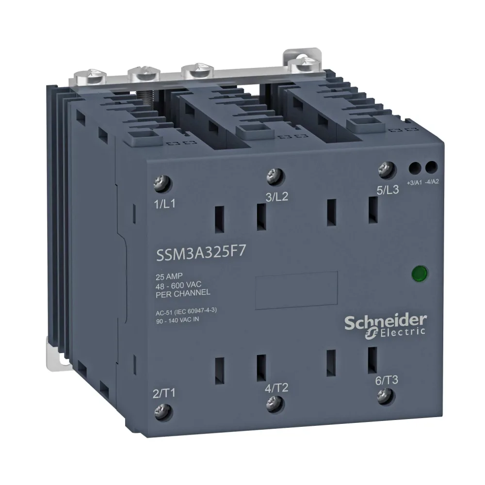 Schneider Electric SSM3 Relä 3-fas, 600 V, 25 A