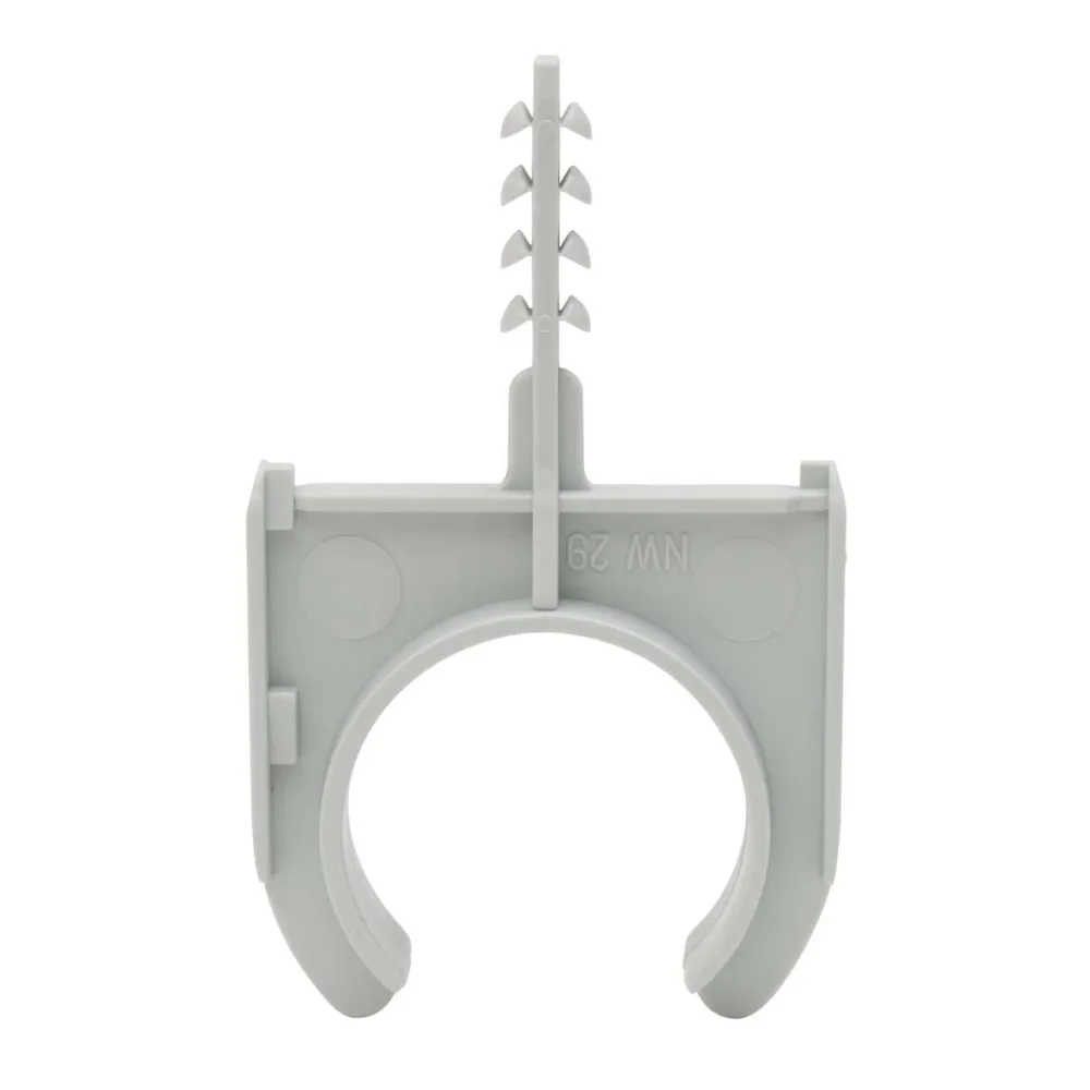 Castor AKS 25 Rörfäste grå, 100-pack 25 mm