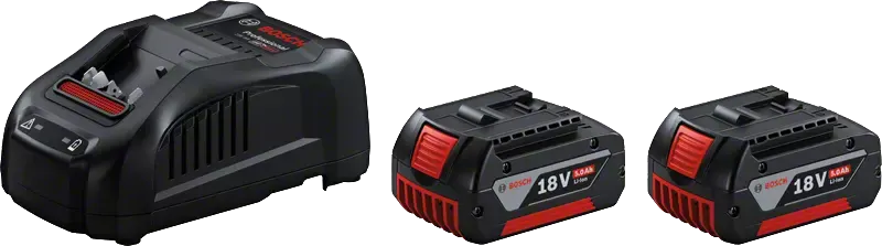 Bosch 2x GBA 18V 5.0Ah+GAL 1880 CV Laddpaket 2st 18V 5,0Ah Li-ion