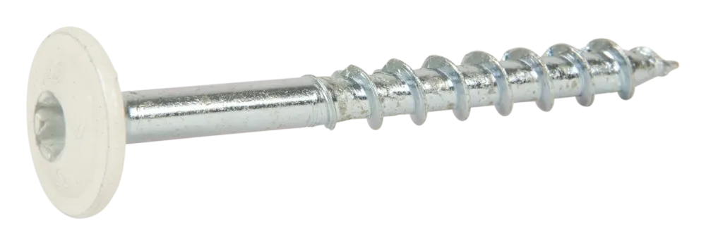 ESSVE 113206 Träskruv 6 mm Ø, WAF, vit, FZB,100-pack 60 mm - Bild 2