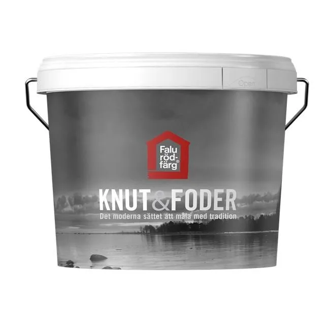 Falu Rödfärg Knut&Foder Fasadfärg helmatt Röd