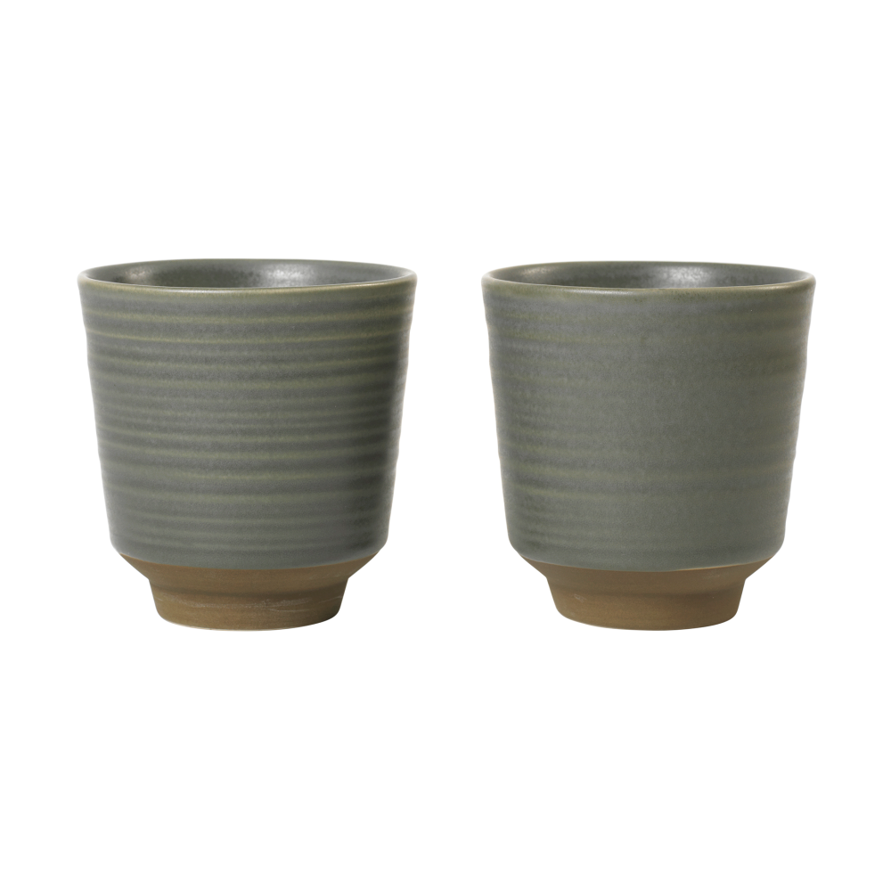 Miko mugg 15 cl 2-pack, Dark green