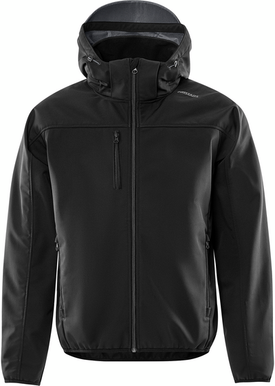 SOFTSHELLJACKA HUVA 4655 GBF SVART/GRÅ STL S
