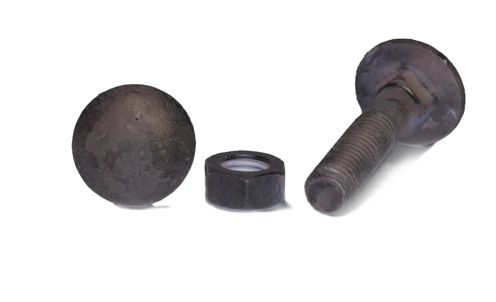 Arvid Nilsson 14908070 Vagnsbult M8 MVBF 4.6, FZV DIN 603/555, med mutter M8x70 mm, 100-pack - Bild 2
