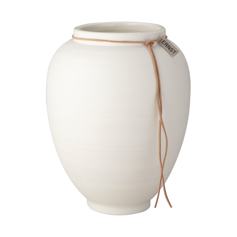 Ernst vas vit matt, 22 cm